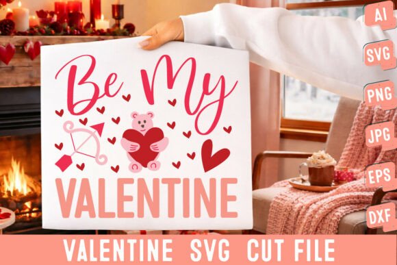 Be My Valentine SVG Cut File: Graphics for Creative Projects