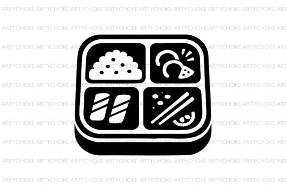 Cute Bento Box SVG for Graphics and Icons