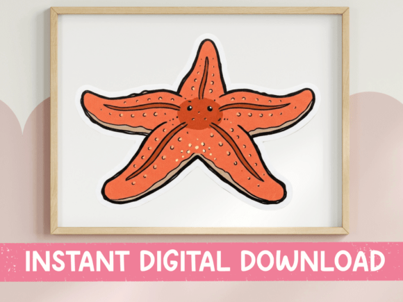 Cute Starfish SVG: Graphics for T-Shirt Designs