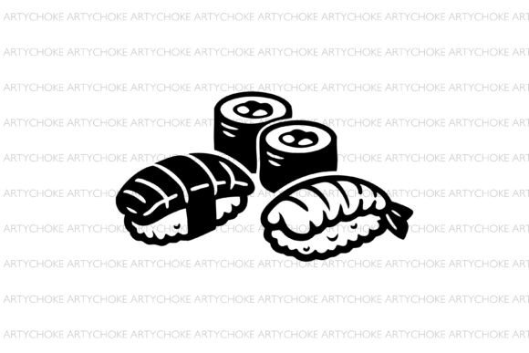 Cute Sushi SVG: Graphics for Local Branding