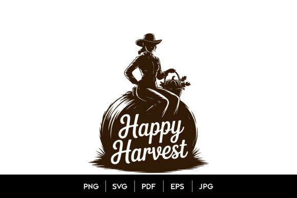 Happy Harvest Pumpkin SVG Graphics