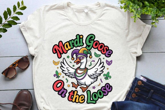 Mardi Goose on the Loose PNG SVG