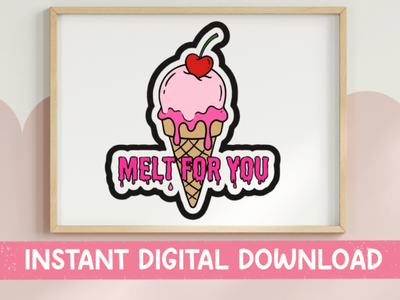 Melt for You Ice Cream Cone SVG