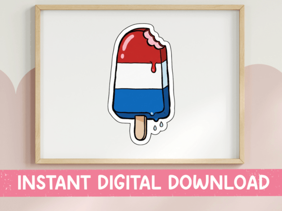 Patriotic Popsicle SVG for T-Shirt Designs