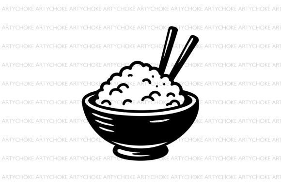 Rice Bowl SVG: Graphics for Creative Publishing