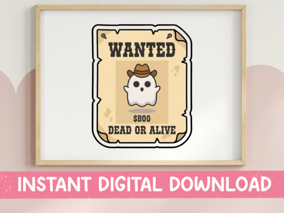 Wanted Dead or Alive Ghost SVG: Graphics for T-Shirt Designs